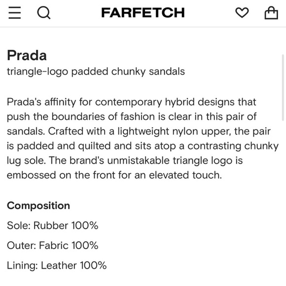 Triangle-logo padded chunky sandals - Picture 7 of 8